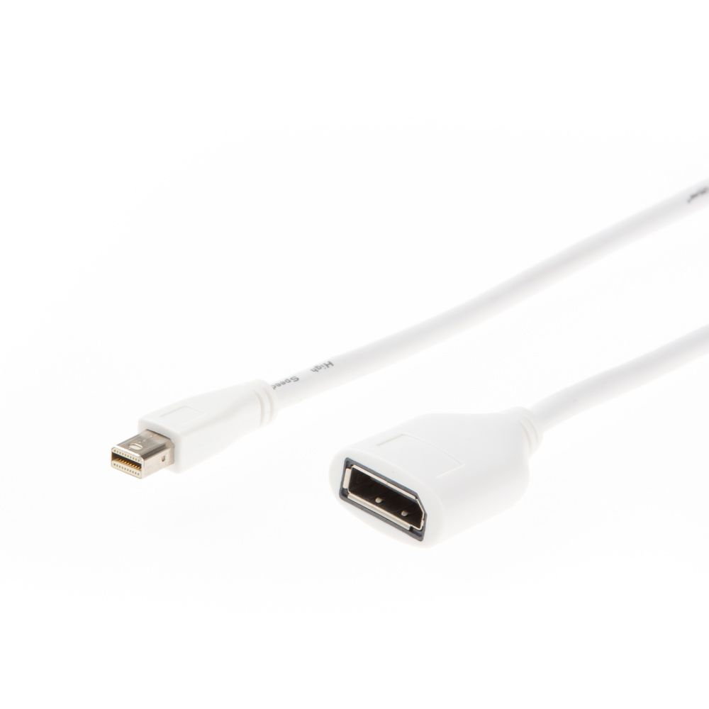 Adapterkabel Mini-DisplayPort-Stecker auf DisplayPort-Buchse 2m