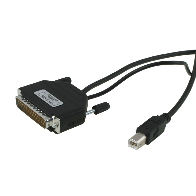 ParallelUSB Reverse Adapter DSub25 an USBB Stecker, LPT2USB, EU