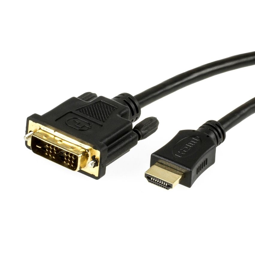 Adapterkabel HDMI auf DVI, DVI-Steckertyp 18+1, PREMIUM, 2m