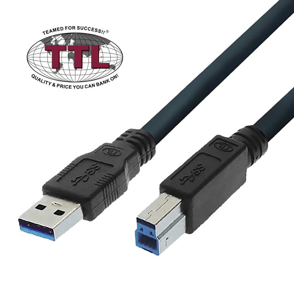 USB 3.0 hochflexibles Industriekabel Qualität PREMIUM+ mit 2 Ferritkernen 5m
