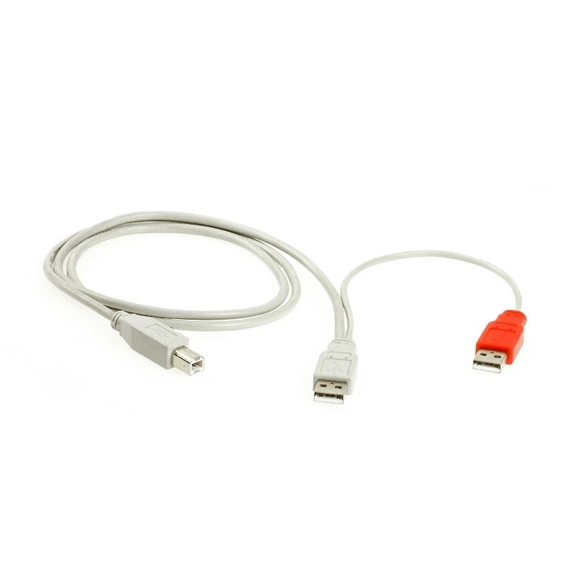 USB-DUAL-Stromversorgungskabel 2xA auf 1xB 1m
