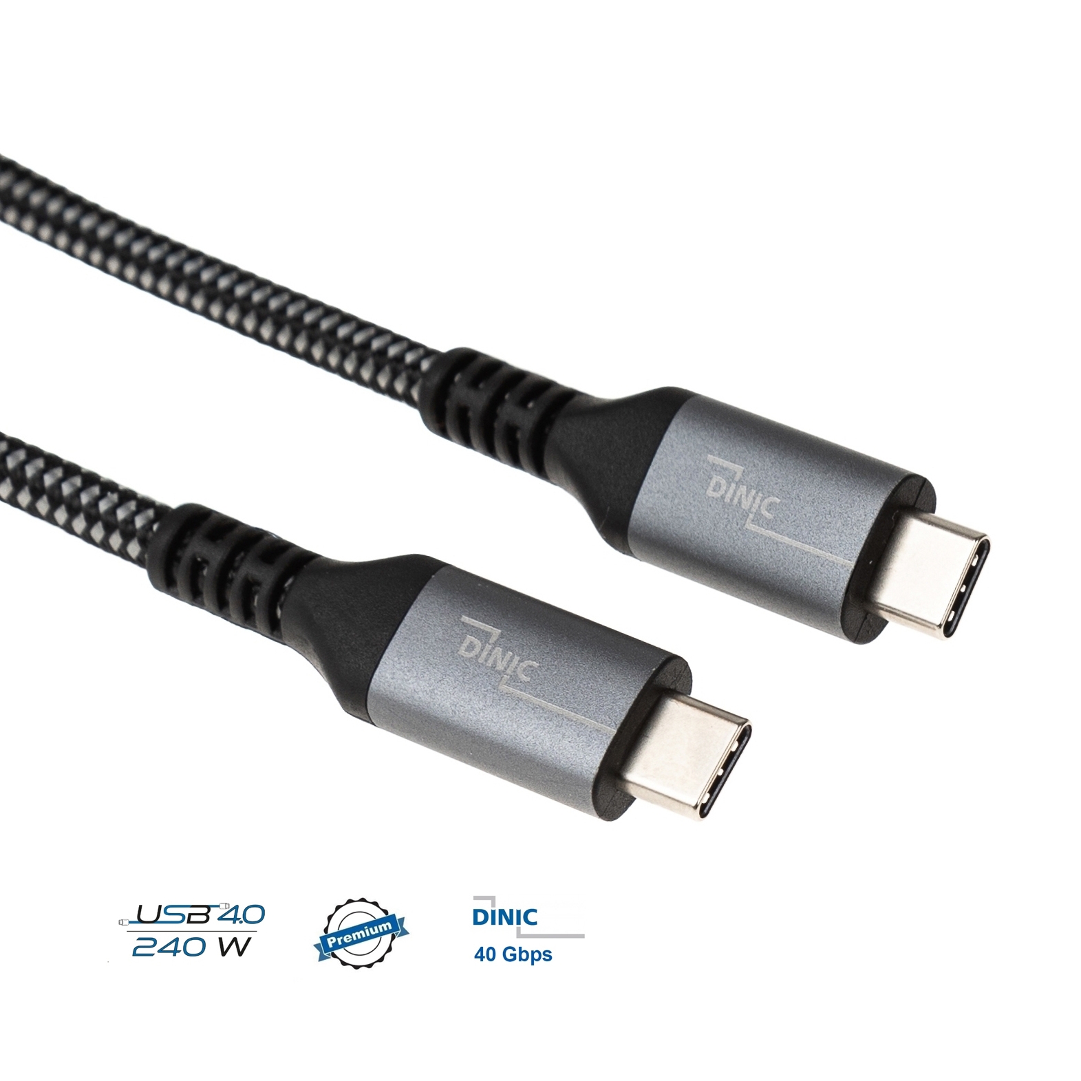 USB 4.0 Kabel, 2x Type-C™ Stecker, 40 Gbps, 240 Watt, 8K, 1m