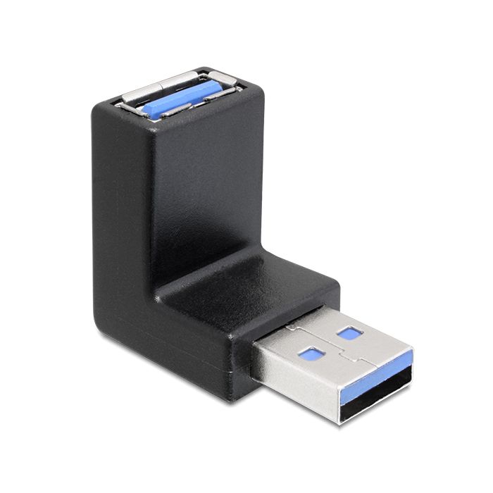 USB-Winkeladapter AA 90° nach UNTEN gewinkelt (für USB 3.0, 2.0 & 1.1)