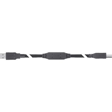 USB 2.0 Kabel AB aktiv mit Repeater BOOSTER 10m