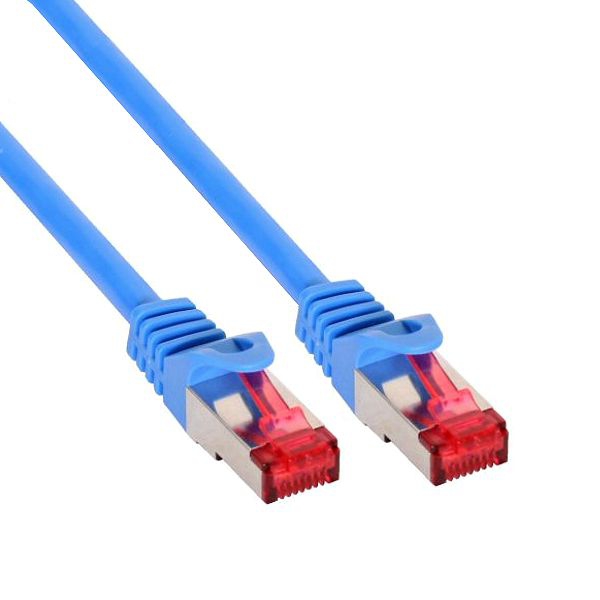 Cat.6 Netzwerkkabel PREMIUM Qualität S/FTP (PIMF) blau 25cm