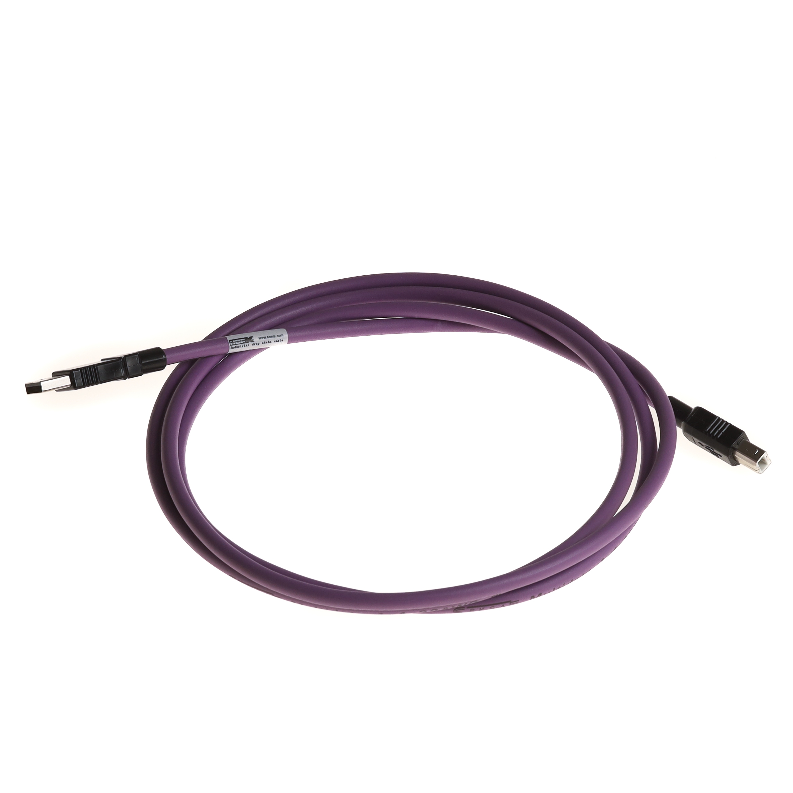 USB 2.0 Kabel PUR für Industrie u. Schleppkette, Typ A auf B, 2m