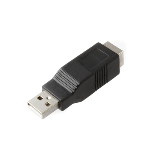 USB-Adapter A männlich an B weiblich schwarz