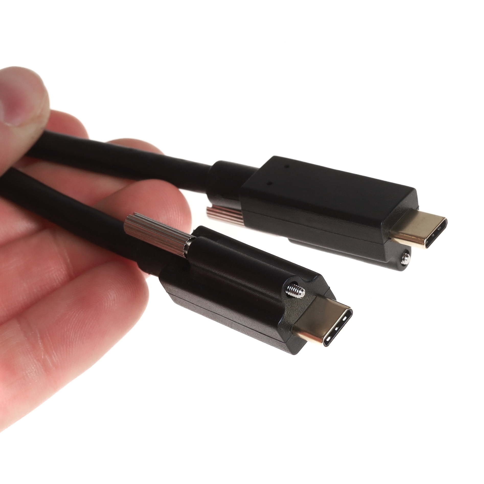 USB Type-C™ Kabel anschaubbar, C auf C, 10Gbps, 3A, 1m