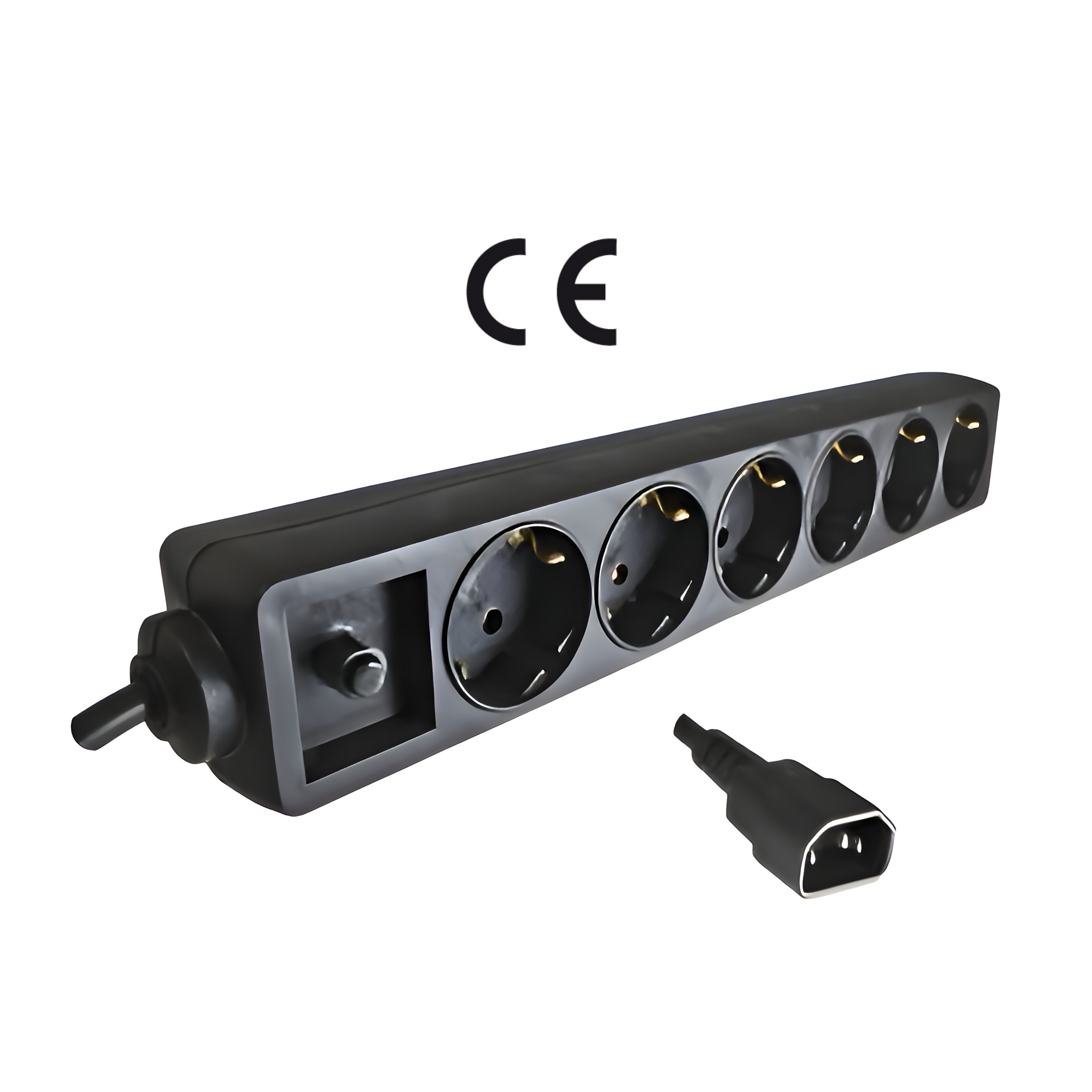 Steckdosenleiste 6-fach für USV mit C14 Stecker