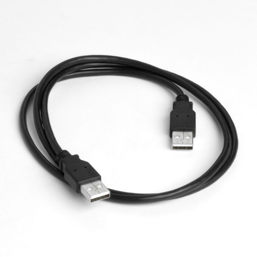 USB 2.0 Spezialkabel mit 2x A Stecker 1m