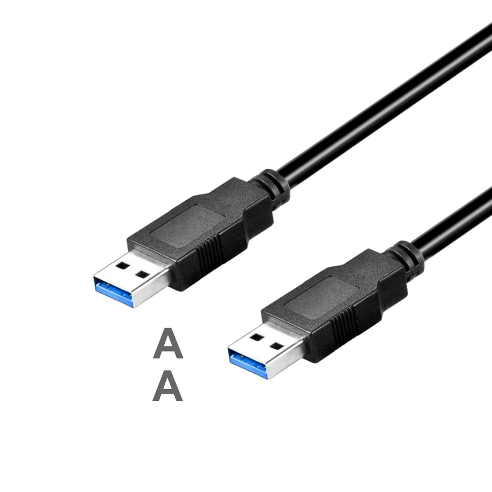Spezielles USB 3.0 Kabel mit 2x A Stecker 3m SCHWARZ