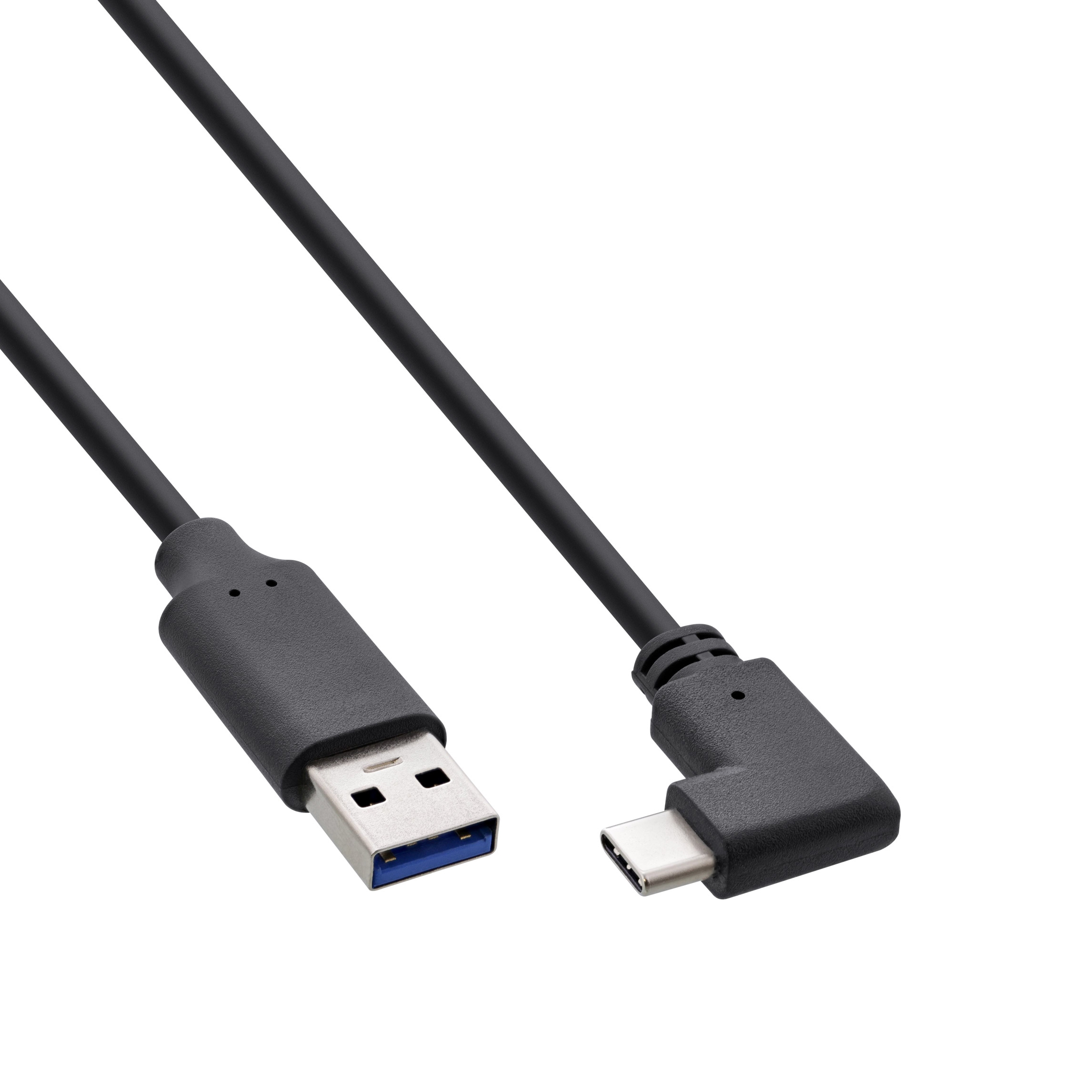 Kabel USB Type-C™ Stecker gewinkelt auf USB 3.0 A 50cm