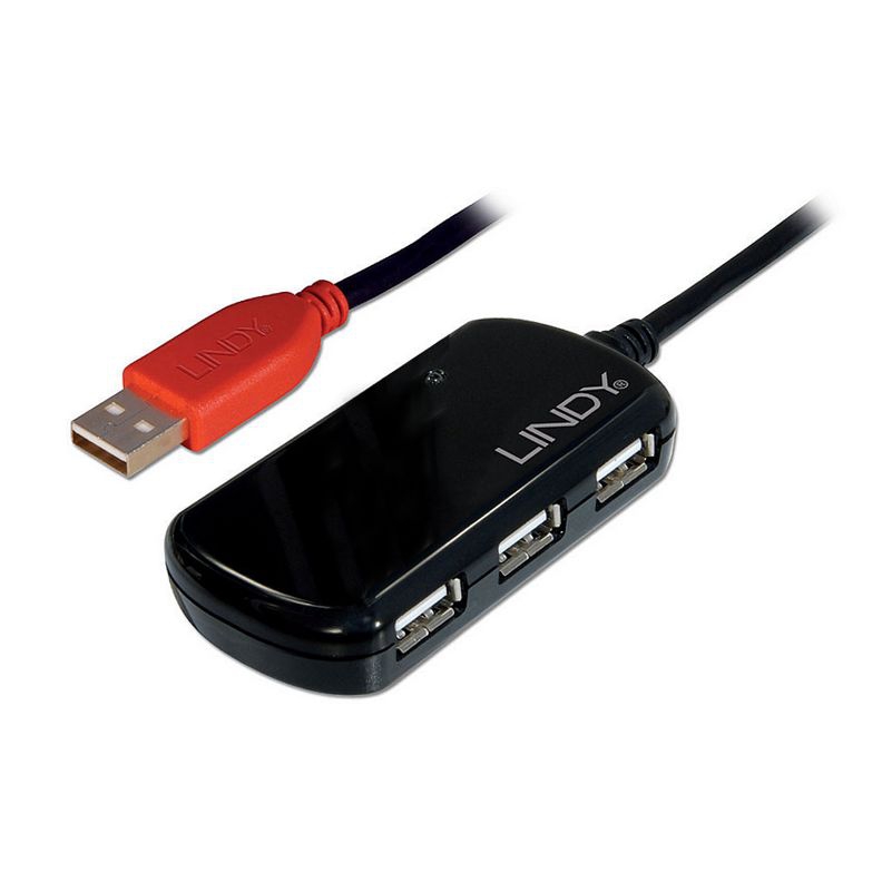 USB-HUB 4 Ports mit 12m USB-Kabel - ZU SONDERPREIS