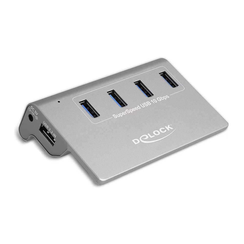 USB-HUB mit 4 Ports (10 Gbps, Metallgehäuse) USB 3.2