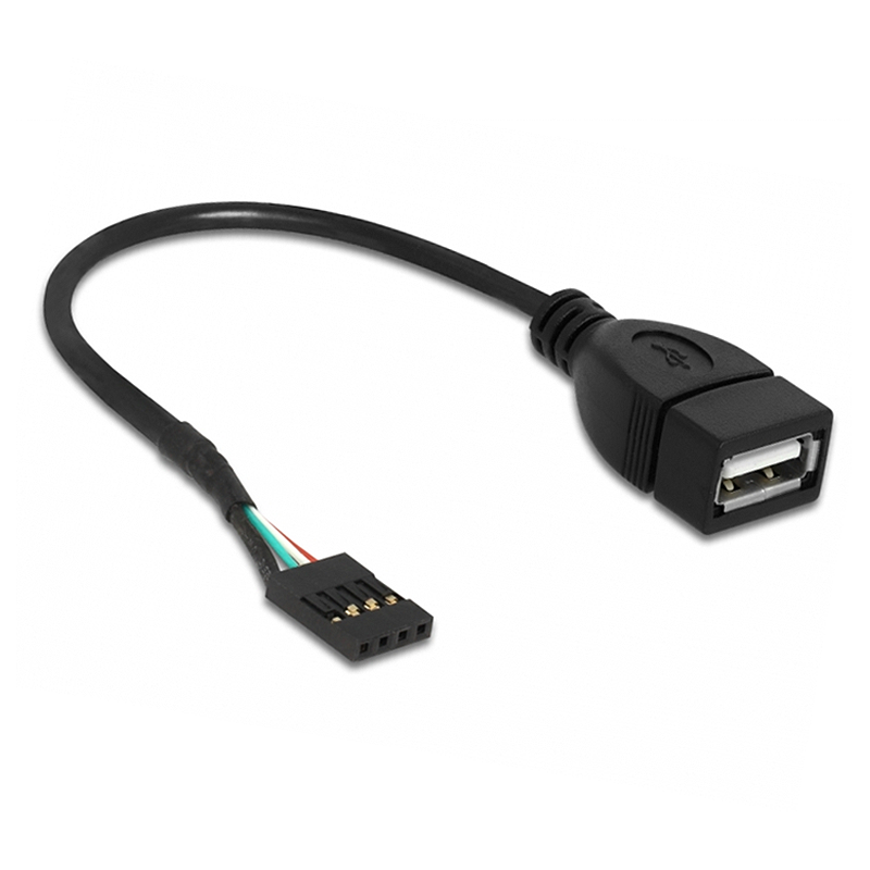 USB 2.0 Adapterkabel A-Buchse an Pfostenfeldverbinder (4-polig)