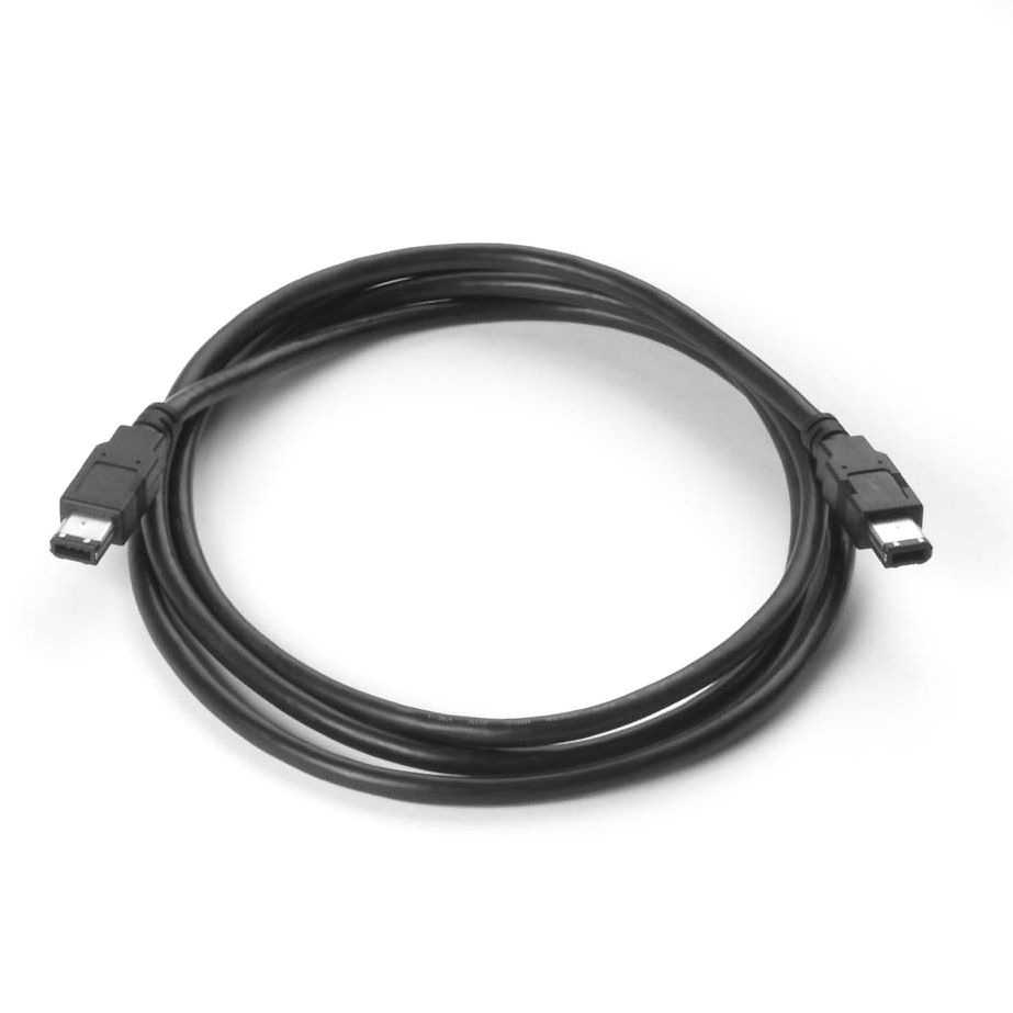Firewire 400 Kabel 6-polig auf 6-polig 180cm IEEE1394a schwarz