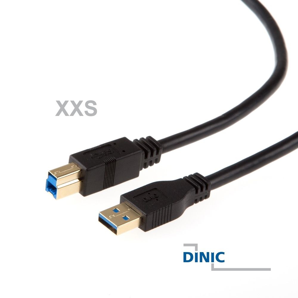 USB 3.0 Kabel AB PREMIUM-Qualität extra kurz 20cm