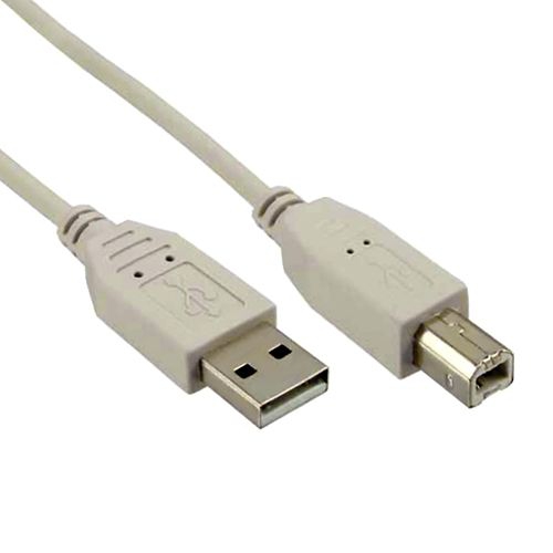 USB-Kabel AB 180cm grau-beige