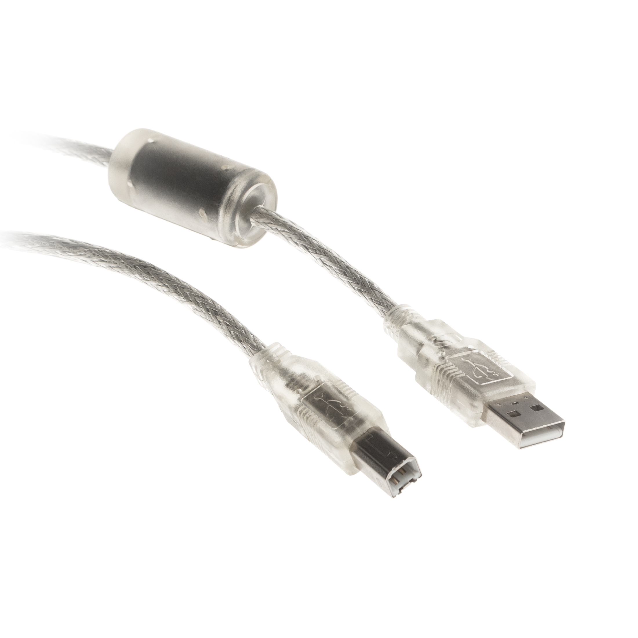 USB 2.0 Kabel mit dickem Ferritkern PREMIUM-Qualität 5m