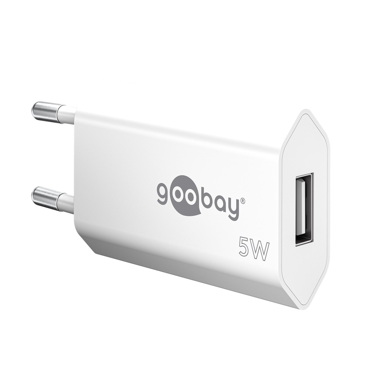 Steckernetzteil LADEGERÄT mit 1x USB-A-Port 5V 1000mA weiss Steckernetzteil LADEGERÄT mit 1x USB-A-Port 5V 1000mA weiss