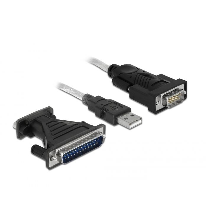 USB-Seriell-Adapterkabel für RS-232 mit FTDI-Chipsatz, USB 2.0, 180cm