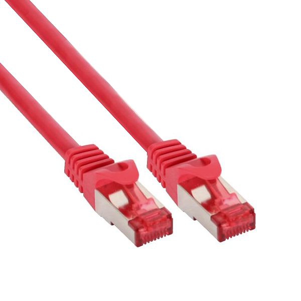 Cat.6 Netzwerkkabel PREMIUM Qualität S/FTP (PIMF) 250Mhz rot 5m