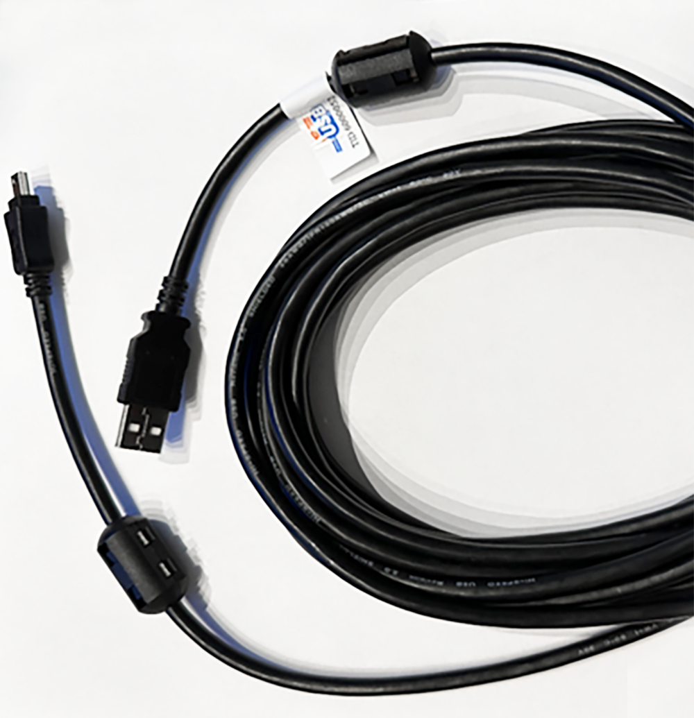 USB 2.0 Kabel: A an Mini-B, PREMIUM+, 2 Feriitkerne, extra dicke 5V-Adern, 5m