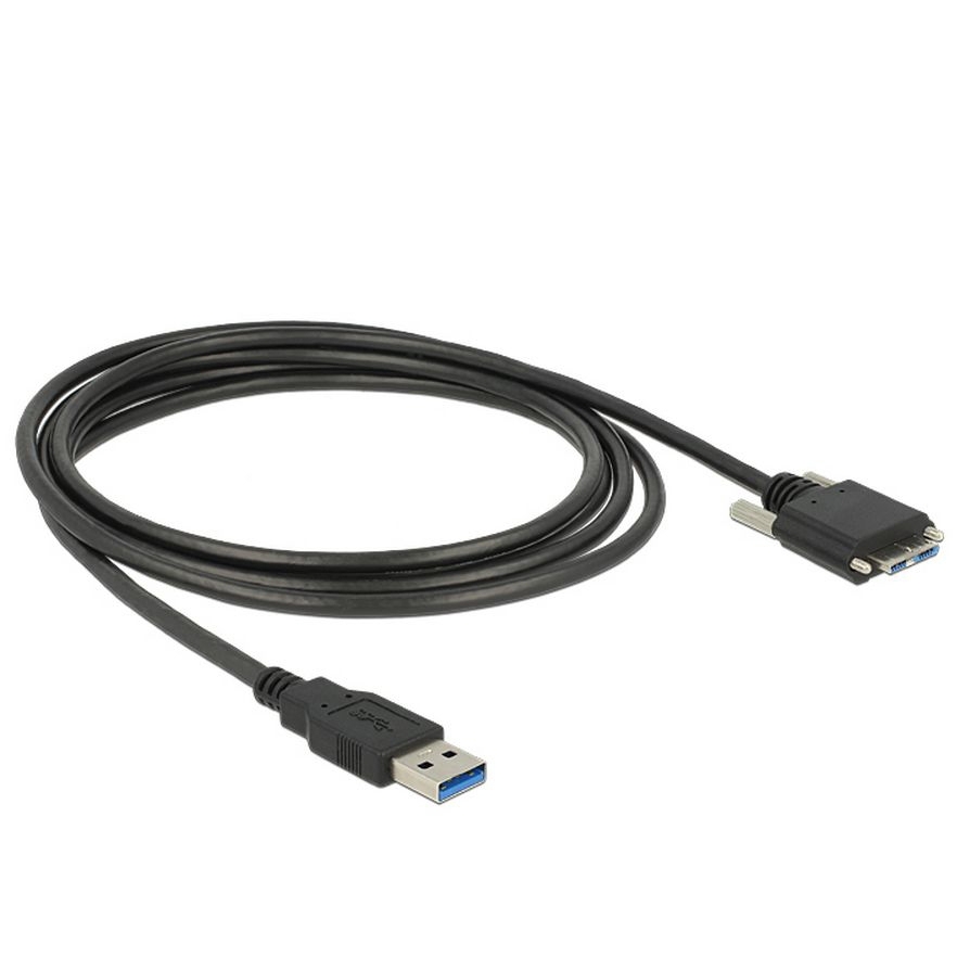 USB 3.0 Kabel A an MICRO B mit Schrauben 3m