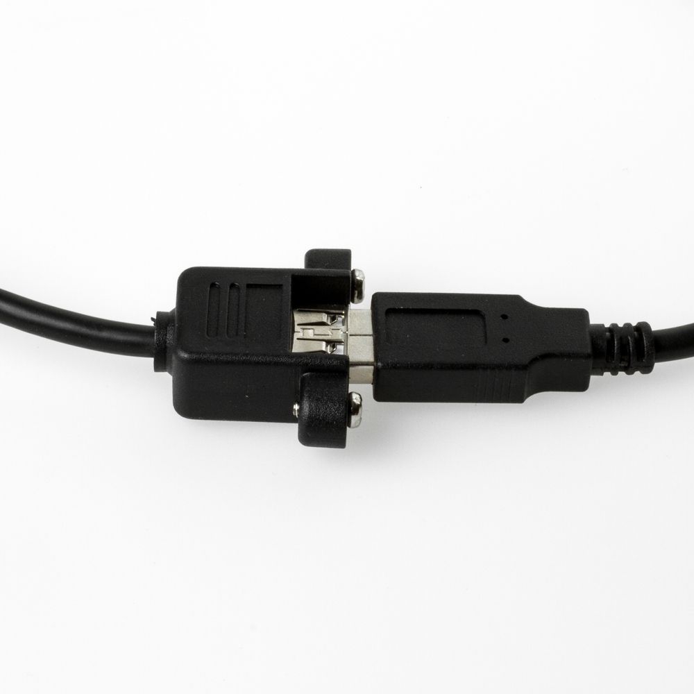 USB 2.0 Montagekabel A-Buchse mit 2 Schrauben an A-Stecker 50cm