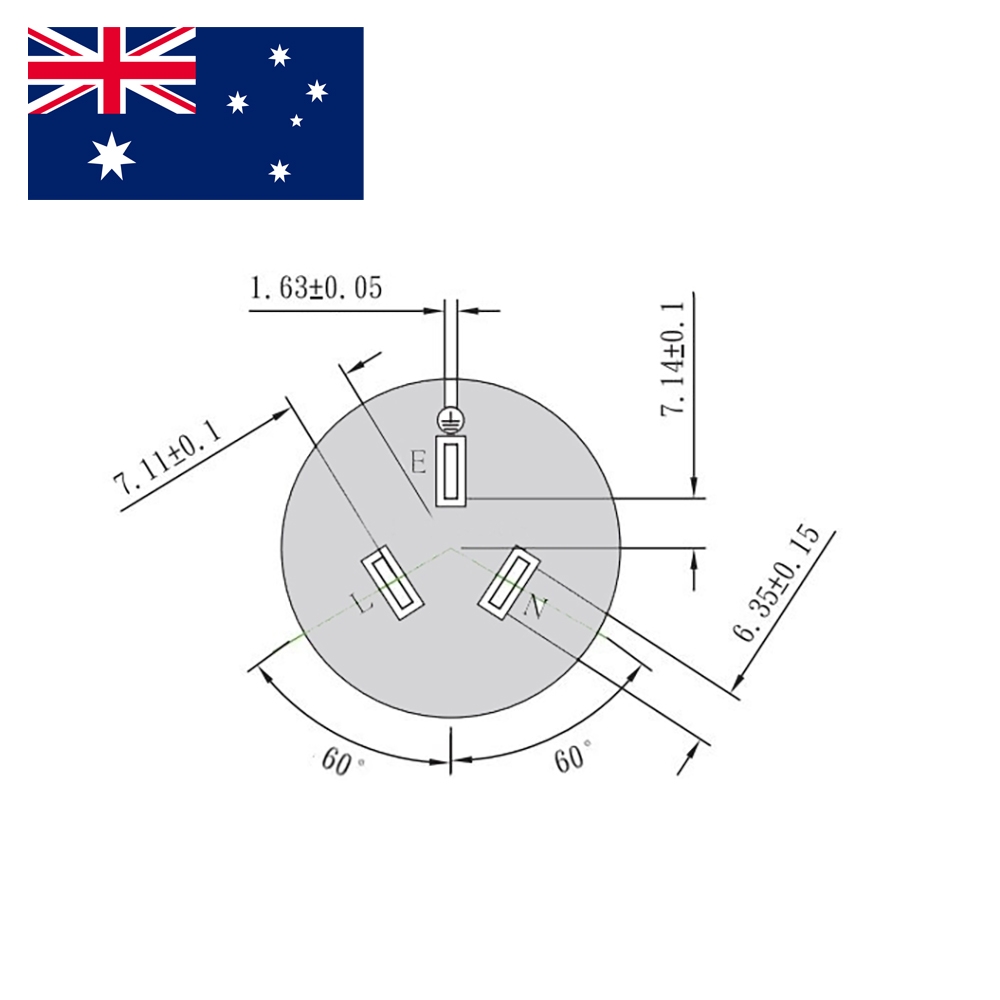Kaltgerätekabel Stromkabel Netzkabel AUSTRALIEN 180cm