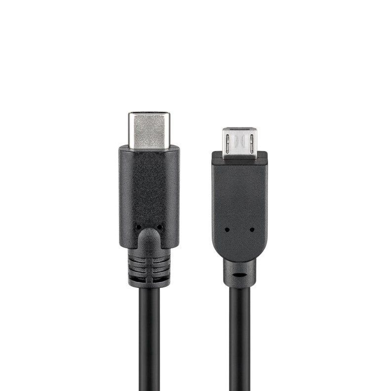 Kurzes USB-Kabel Type-C™ Stecker auf Micro B Stecker 20cm