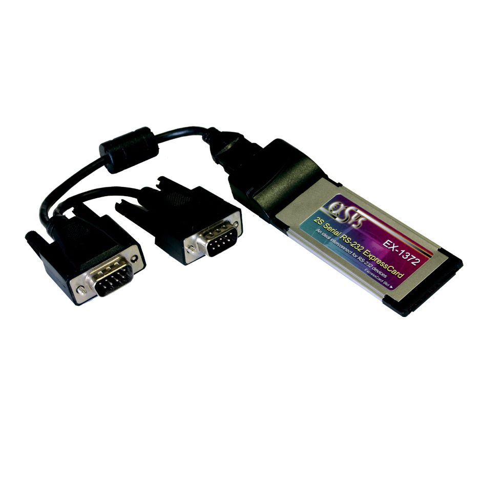 ExpressCard Seriell RS-232 34mm 2 Ports, EXSYS EX-1372