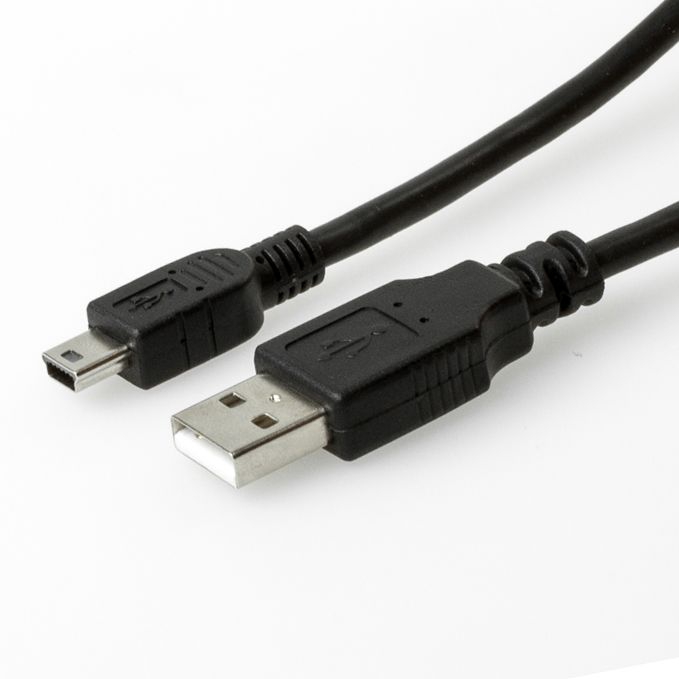 Kurzes USB-Kabel A an Mini B 16cm