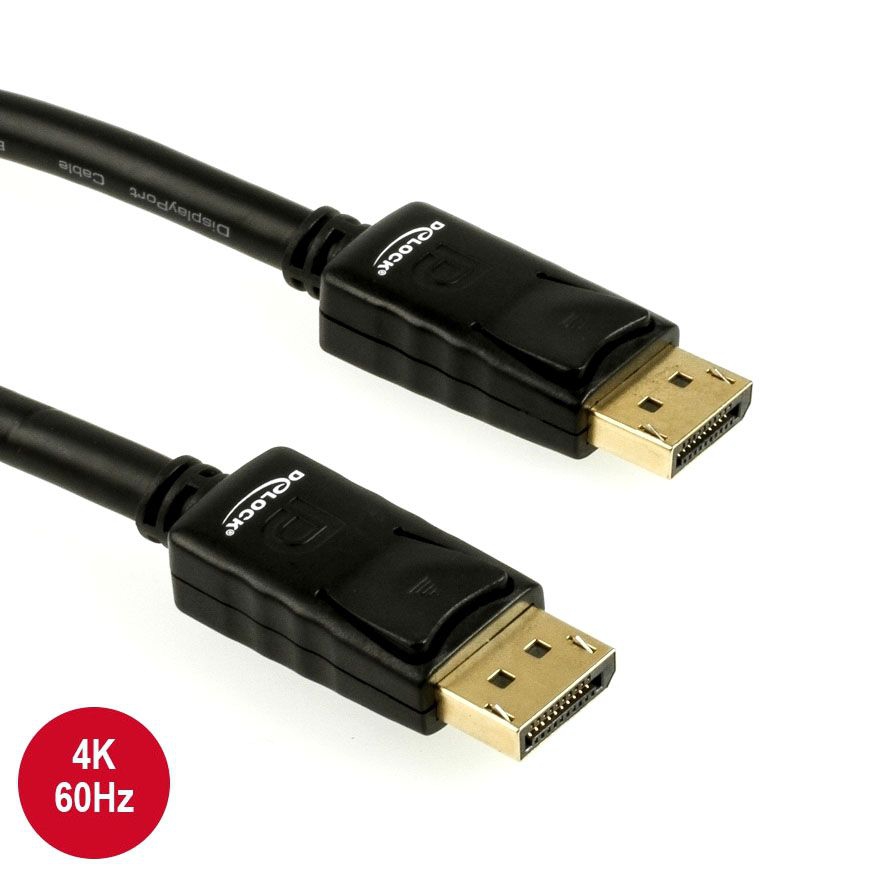 DisplayPort-Kabel 4K 60Hz in PREMIUM-Qualität 3m