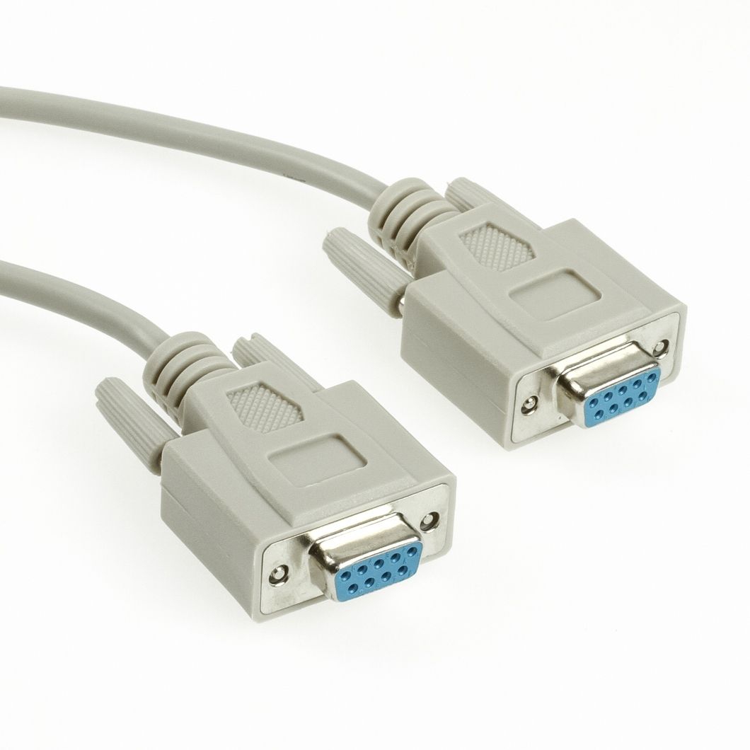 Serielles Kabel 2x DSub-9-Buchse 5m Serielles Kabel 2x DSub-9-Buchse 5m