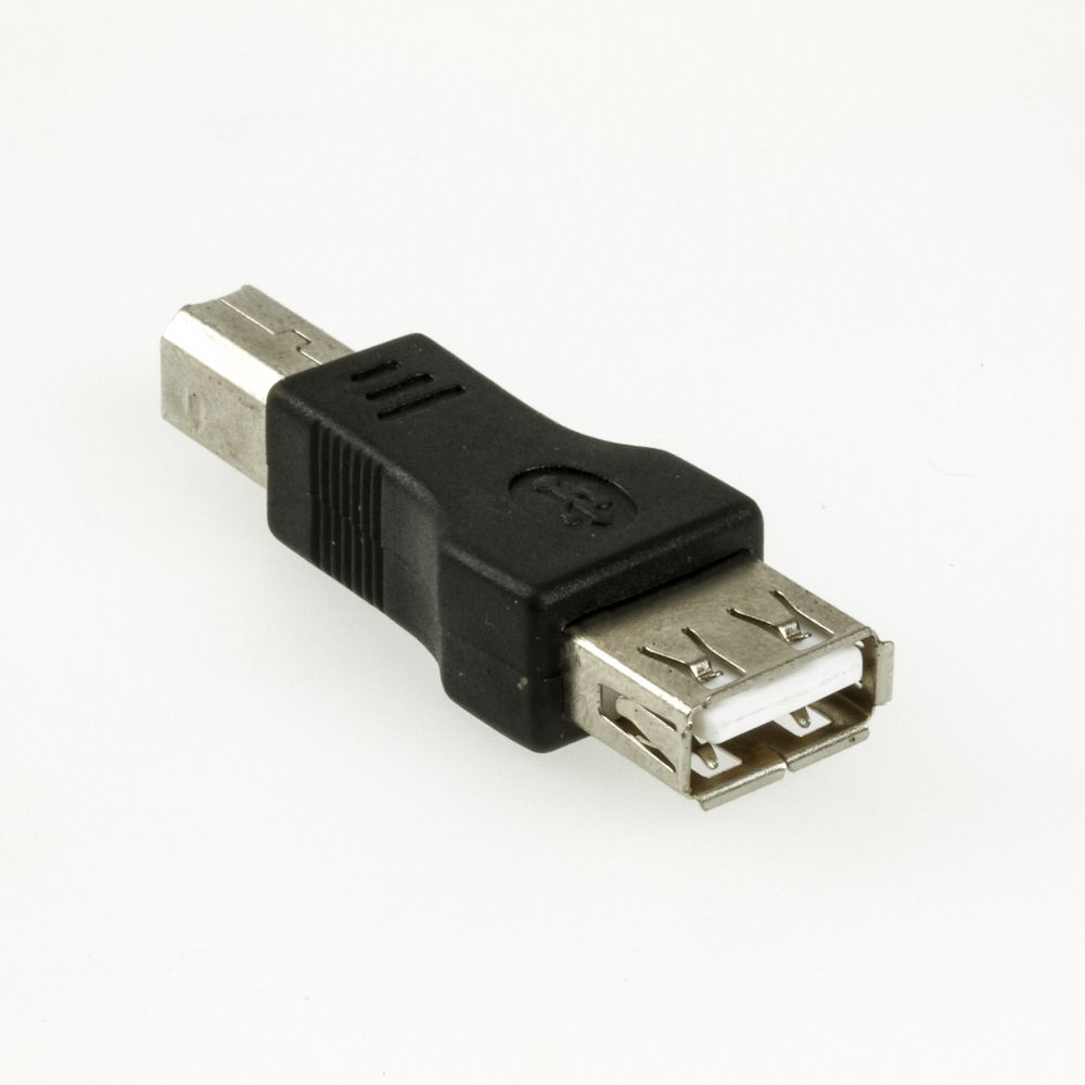USB-Adapter A weiblich an B männlich schwarz