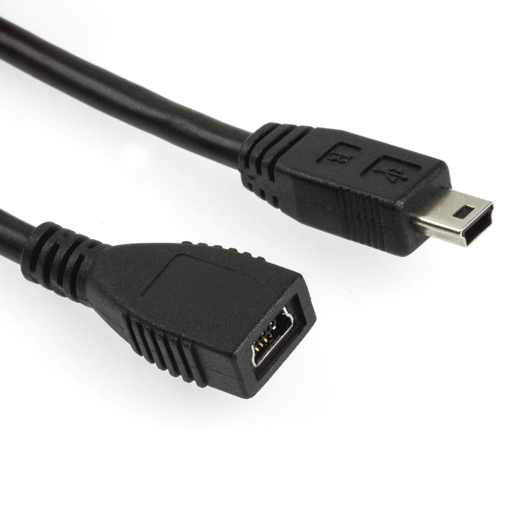 USB Mini-B-Verlängerung mit allen 5 Pins 1-zu-1 verbunden 20cm