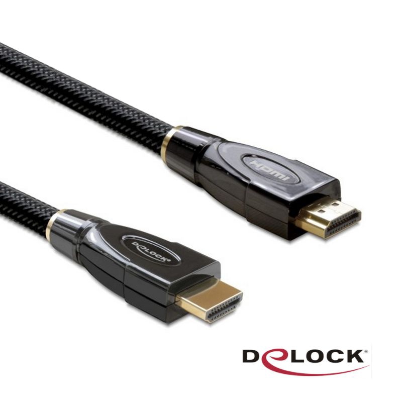 HDMI-Kabel in Premium-Qualität mit Stoff-Ummantelung, 2m