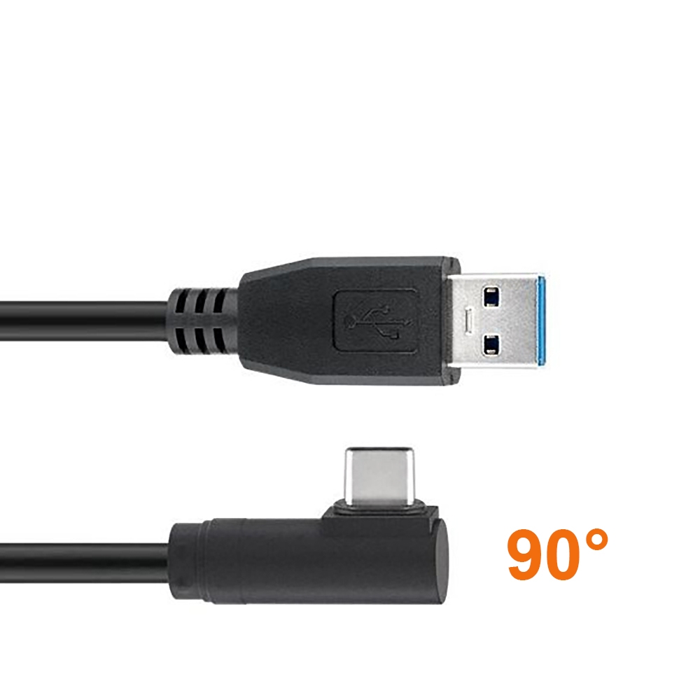 Kabel USB Type-C™ Stecker gewinkelt auf USB 3.0 A 1m