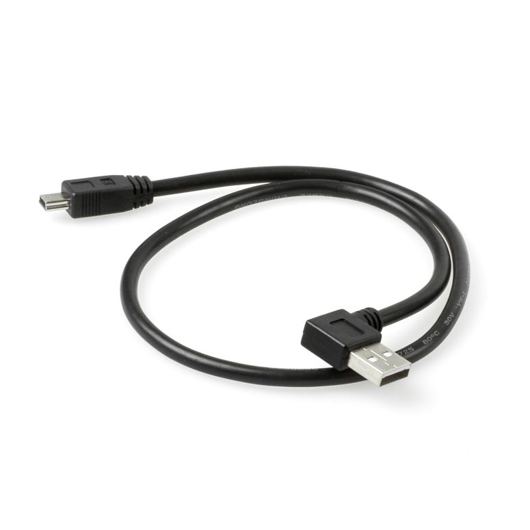 USB-Kabel A RECHTS gewinkelt an Mini-B 50cm