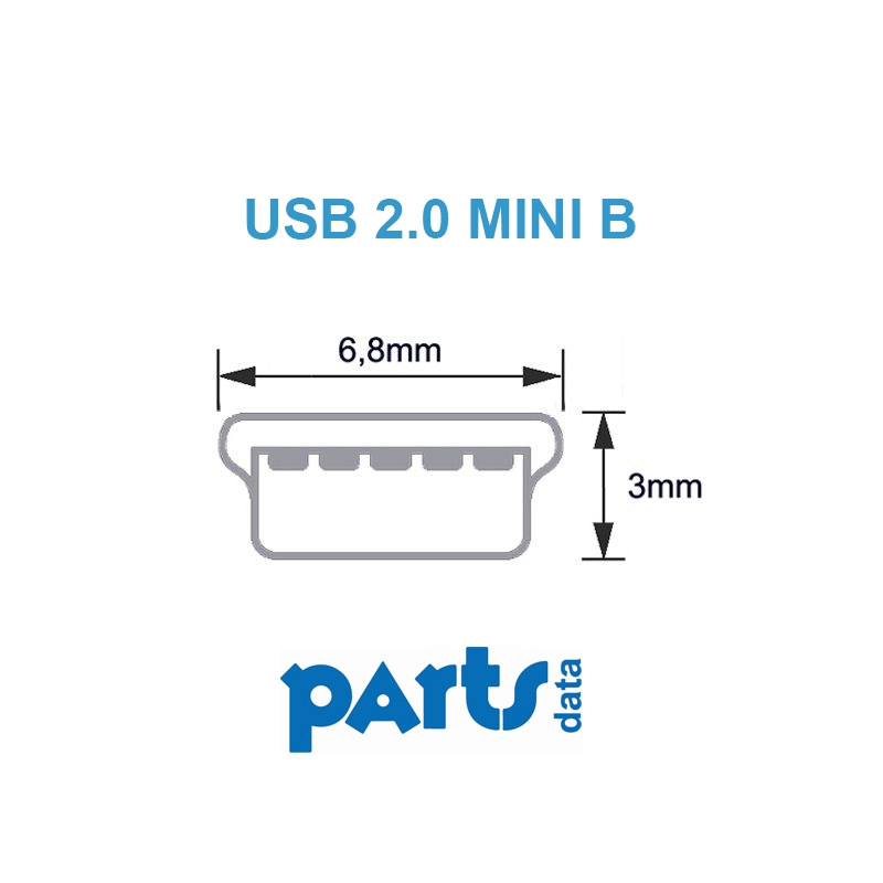 USB 2.0 Kabel A an Mini B 180cm grau