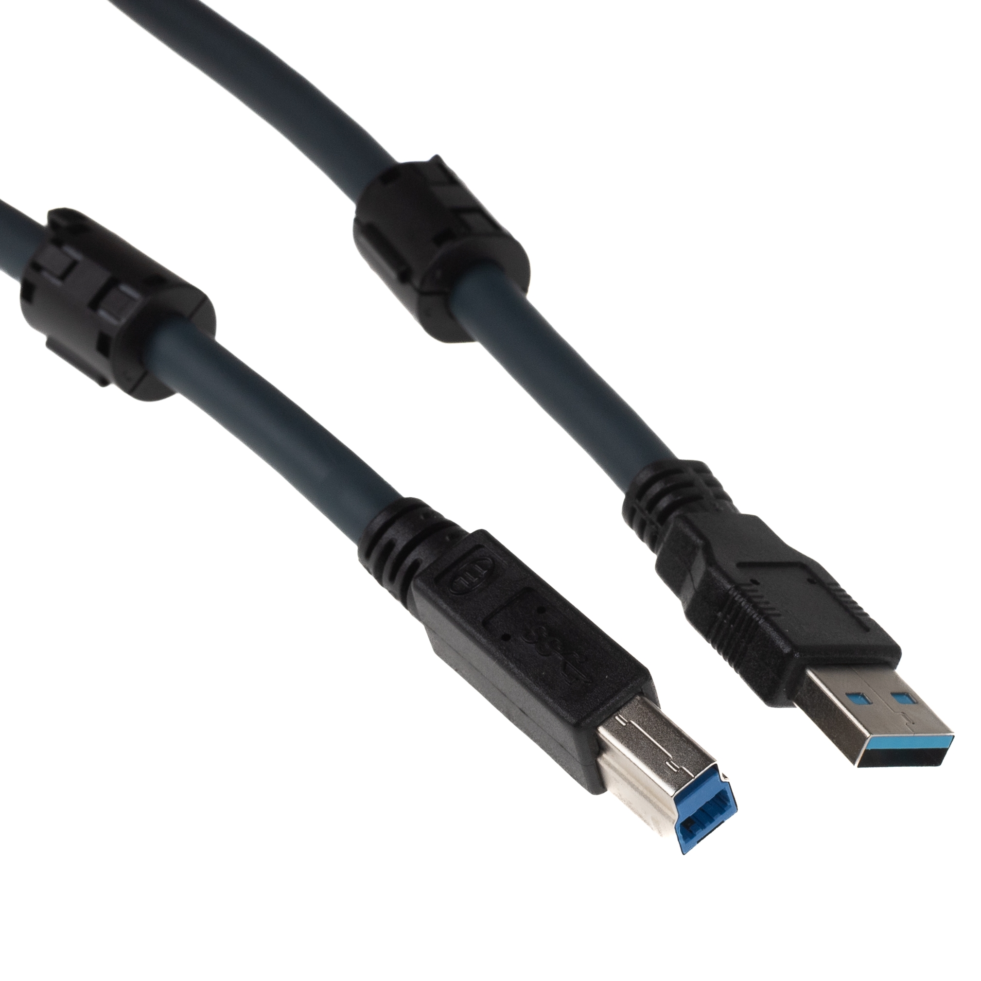 USB 3.0 hochflexibles Industriekabel Qualität PREMIUM+ mit 2 Ferritkernen 50cm