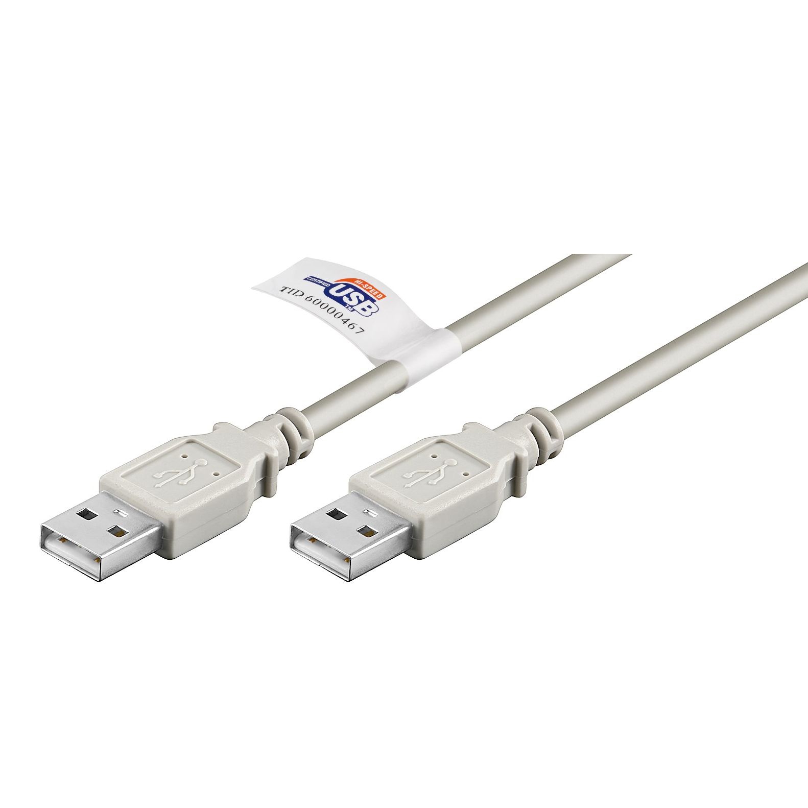 USB 2.0 Spezialkabel mit 2x A Stecker 5m zertifiziert
