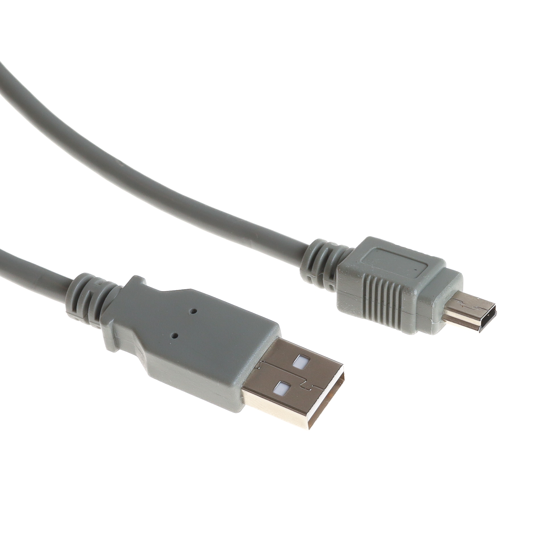 USB 2.0 Kabel A an Mini B 3m grau