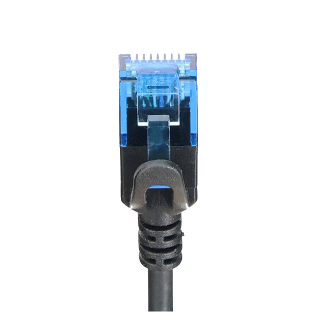 Cat.6A Netzwerkkabel 1x RJ45 abgewinkelt NACH OBEN, 1m