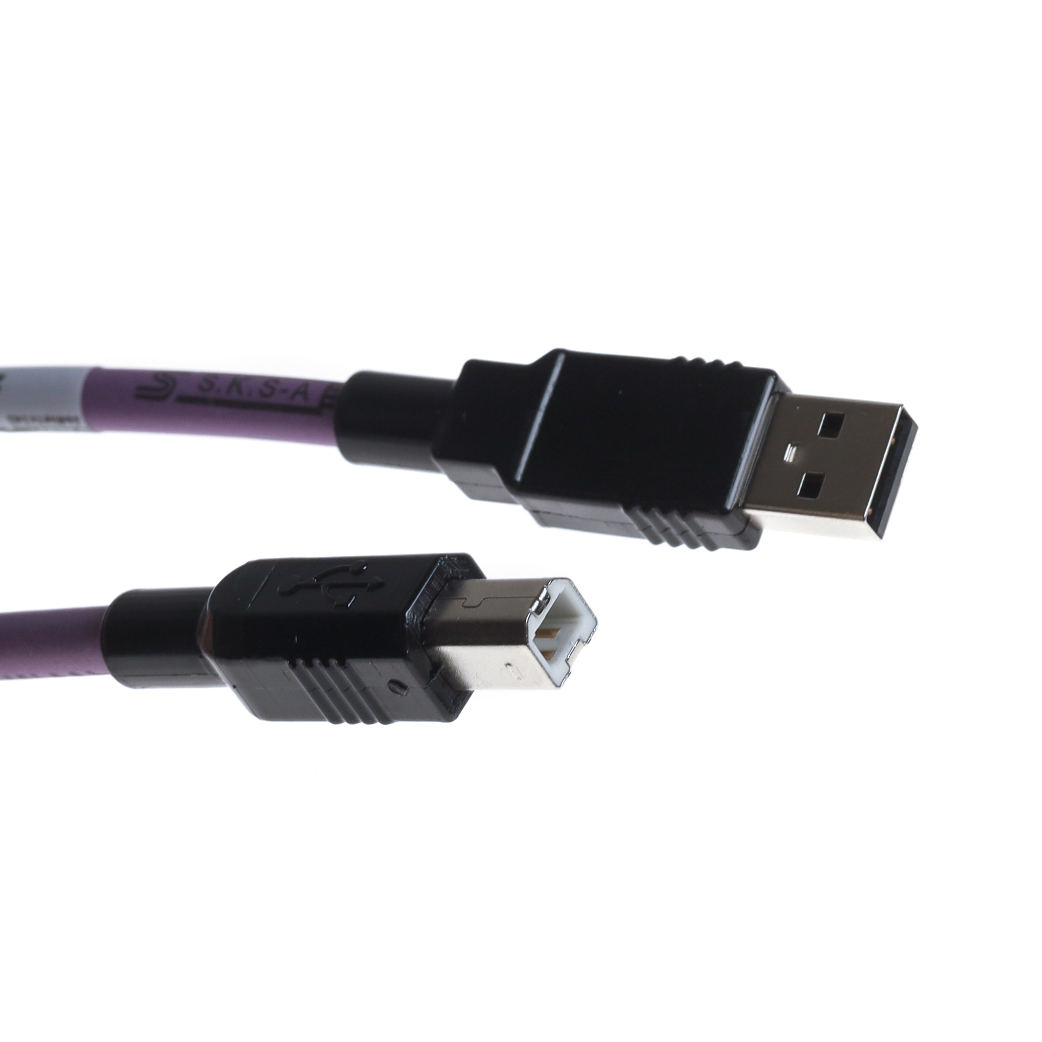 USB 2.0 Kabel PUR für Industrie u. Schleppkette, Typ A auf B, 2m