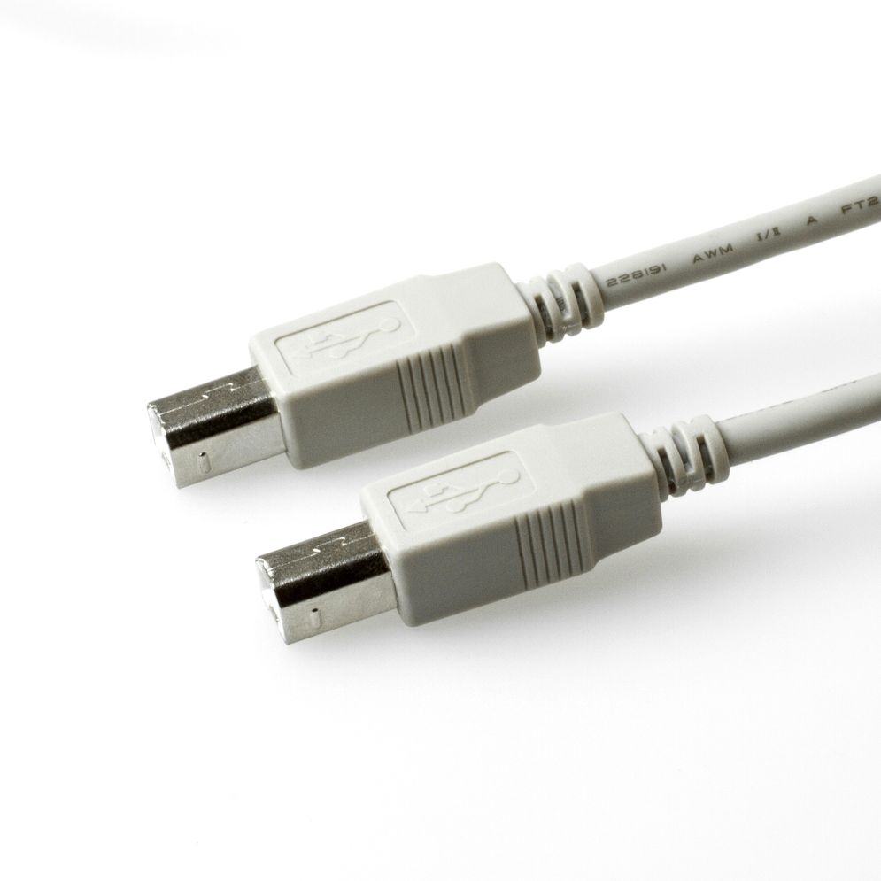 USB 2.0 Spezialkabel mit 2x USB B Stecker 5m - "Mehr Infos" bitte lesen