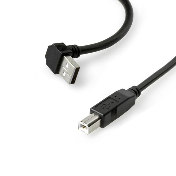 Kurzes USB-Kabel mit abgewinkeltem A-Stecker 90° NACH OBEN 30cm