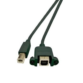 USB-Montagekabel B-Buchse B-Stecker 50cm Schraubenabstand 28.7mm plus-minus 1.3mm