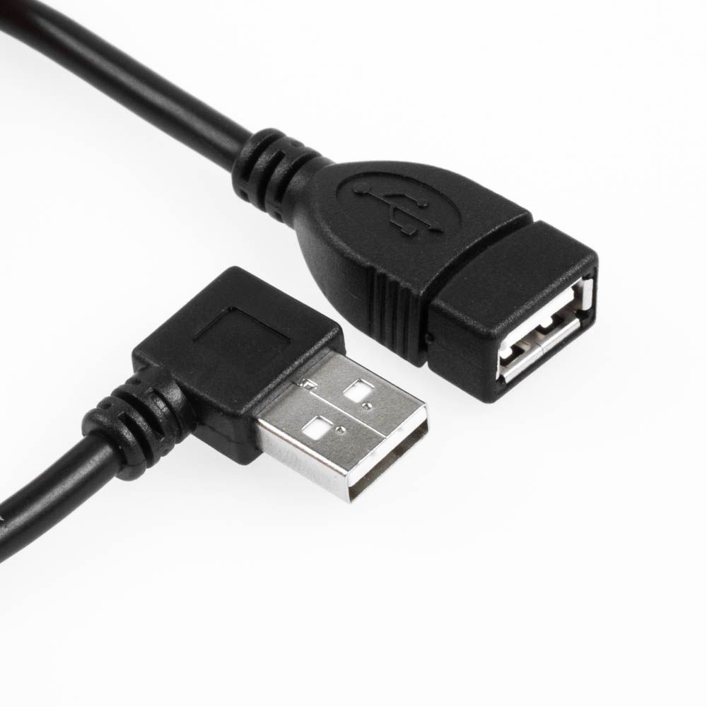 USB-Verlängerung AA 1x ABGEWINKELT LINKS 3m